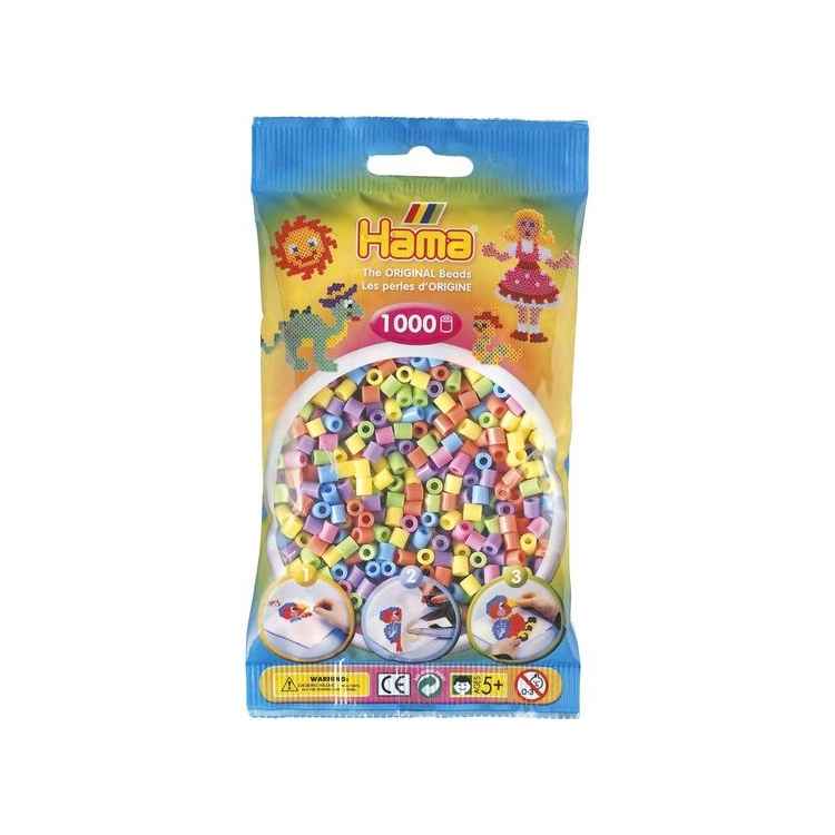 Hama Midi perlepose 1000 stk. pastel mix 50