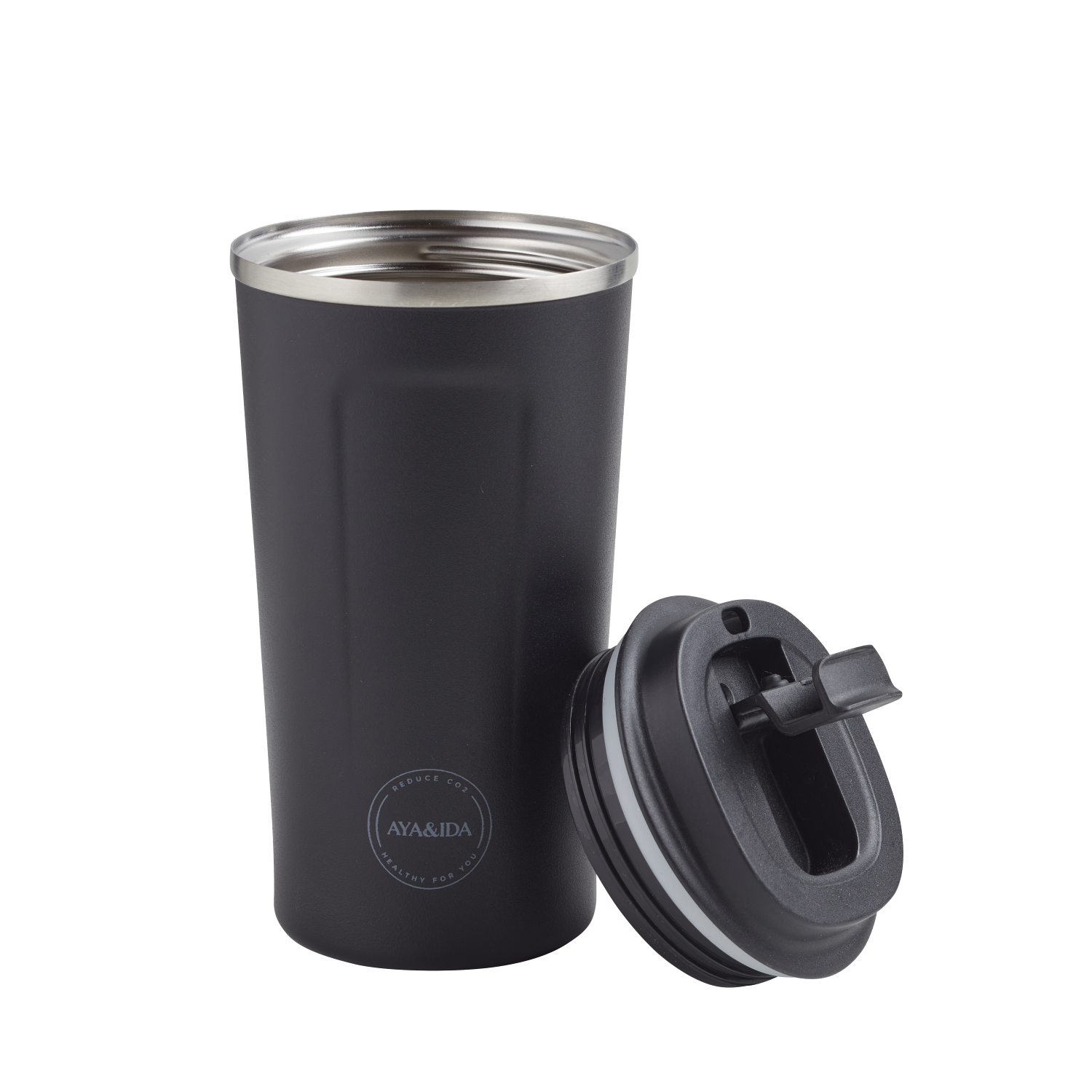 Aya & Ida Thermo Cup2Go 500 ml, Matte Black