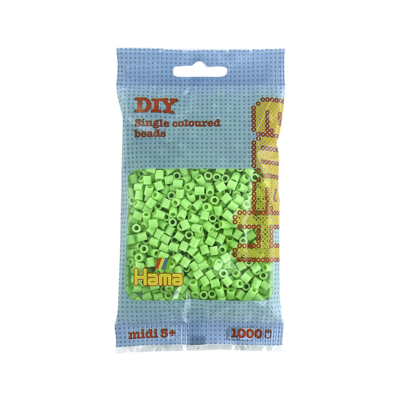 Hama Midi perlepose 1.000 stk. pastel grøn 47