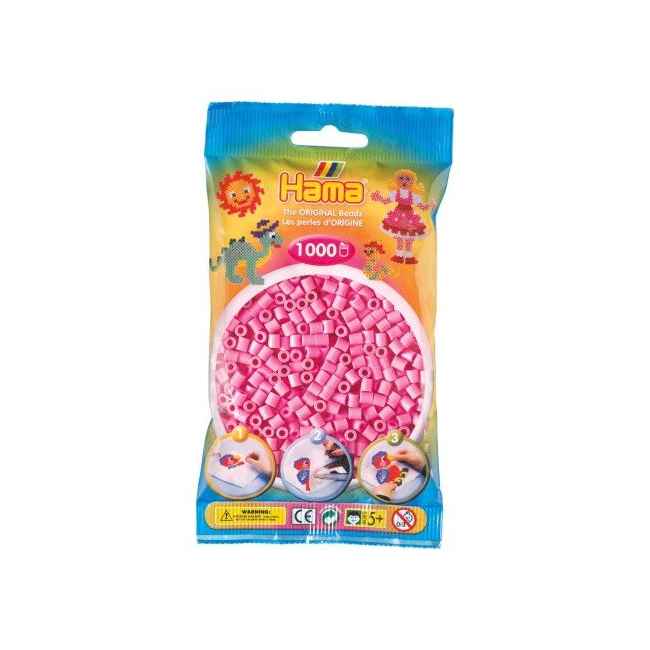 Hama Midi perlepose 1.000 stk. pastel pink 48