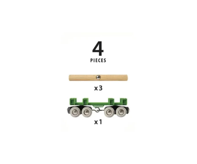 BRIO® World Togvogn med tømmer 33696