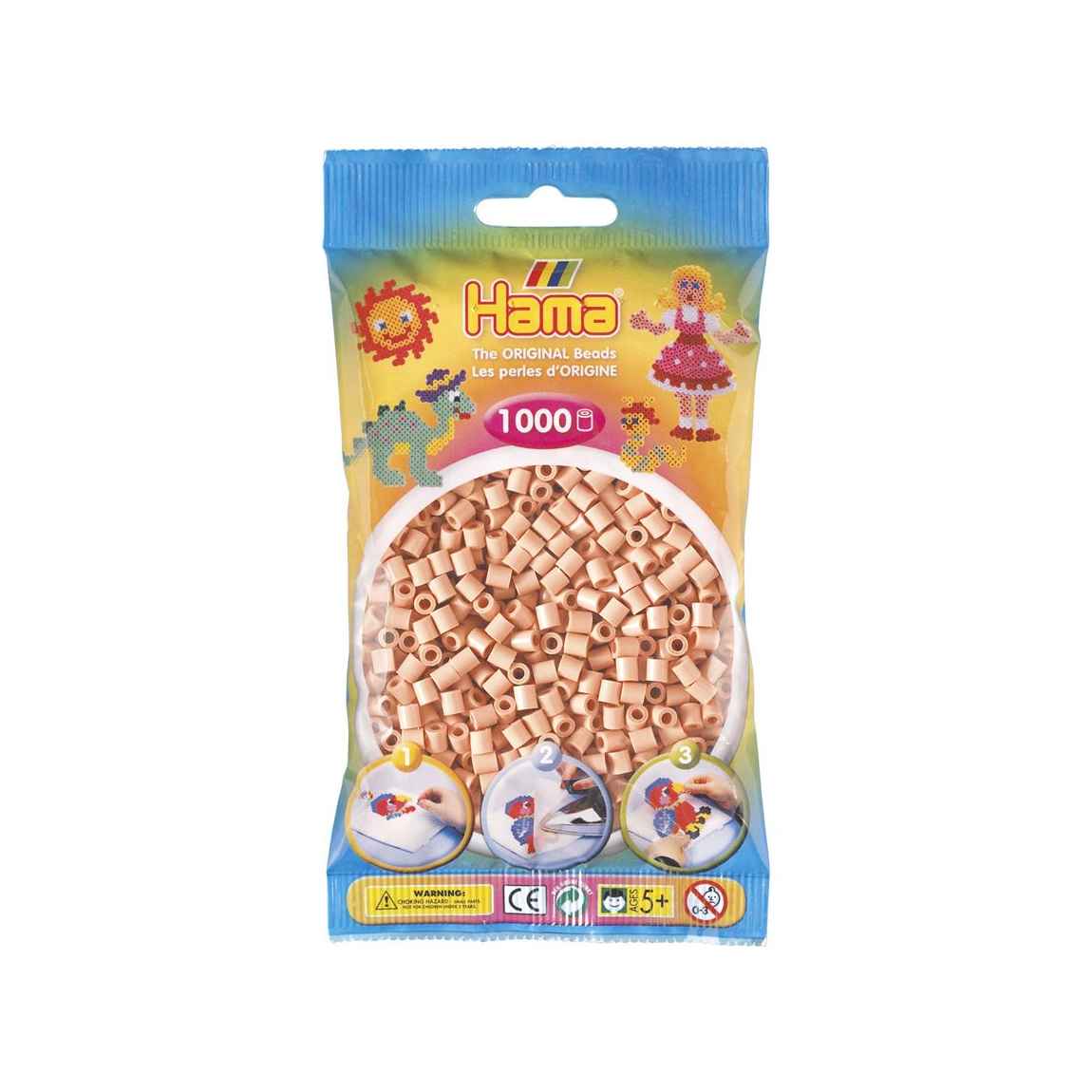 Hama Midi perlepose 1.000 stk. mat rosa 26