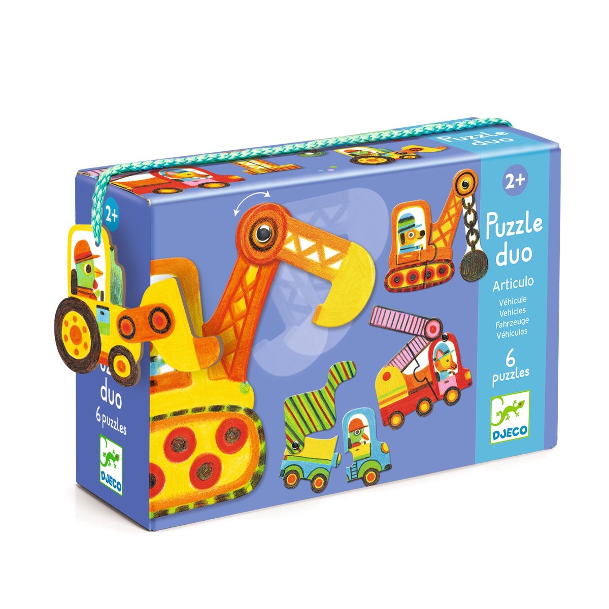 Djeco Læringspuslespil duo, Maskiner