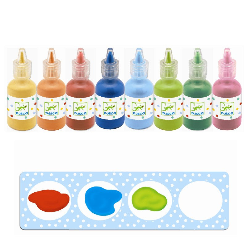 Djeco Gouache maling 8 stk.