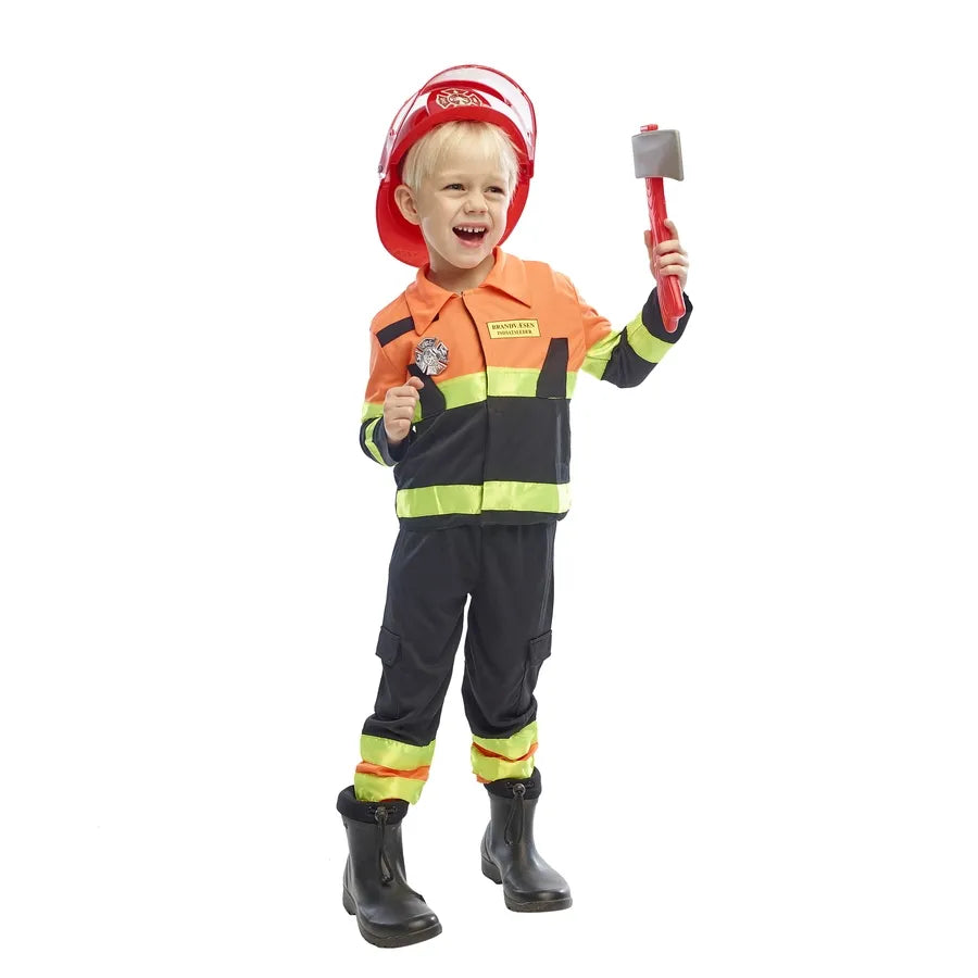 Brandmand kostume str. 3-8 år