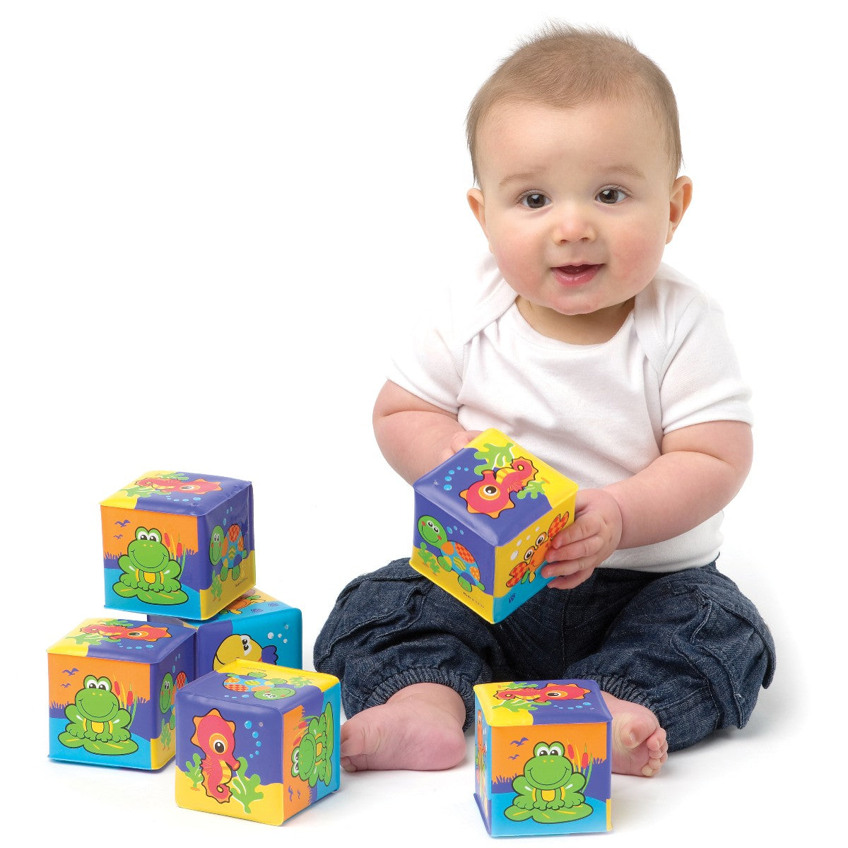 Playgro My First Soft Blocks Badeklodser 6 stk.