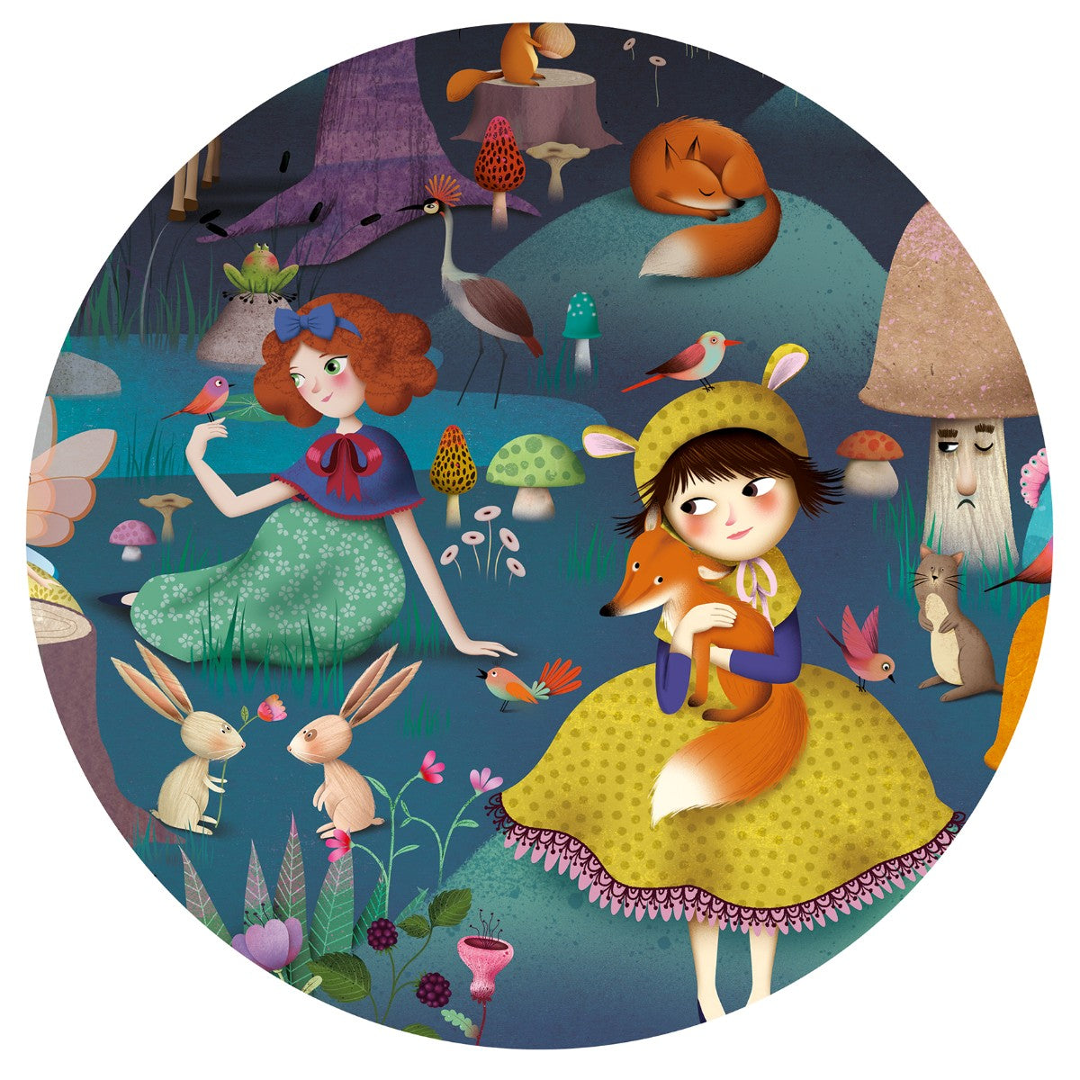 Djeco Observationspuslespil 100 brikker, Fortryllet skov