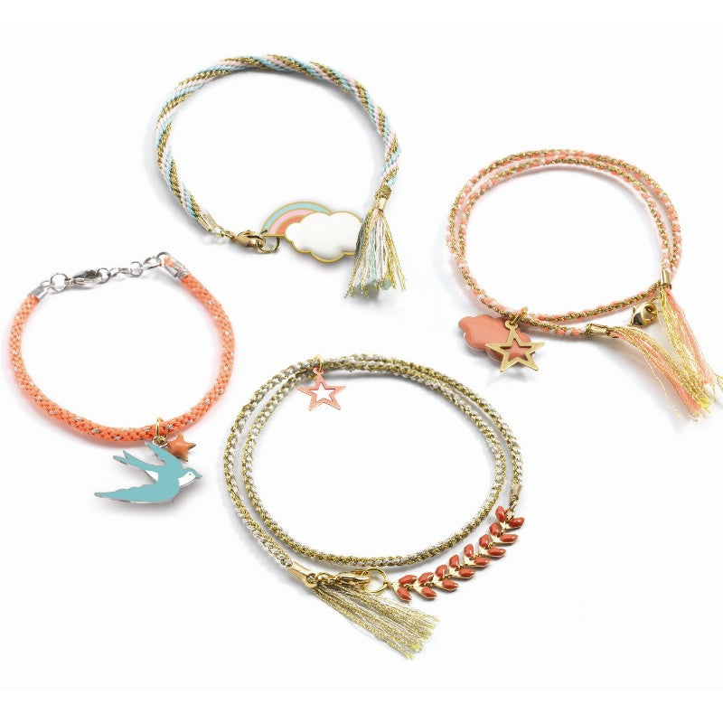 Djeco Kreativ æske med armbånd, Celeste