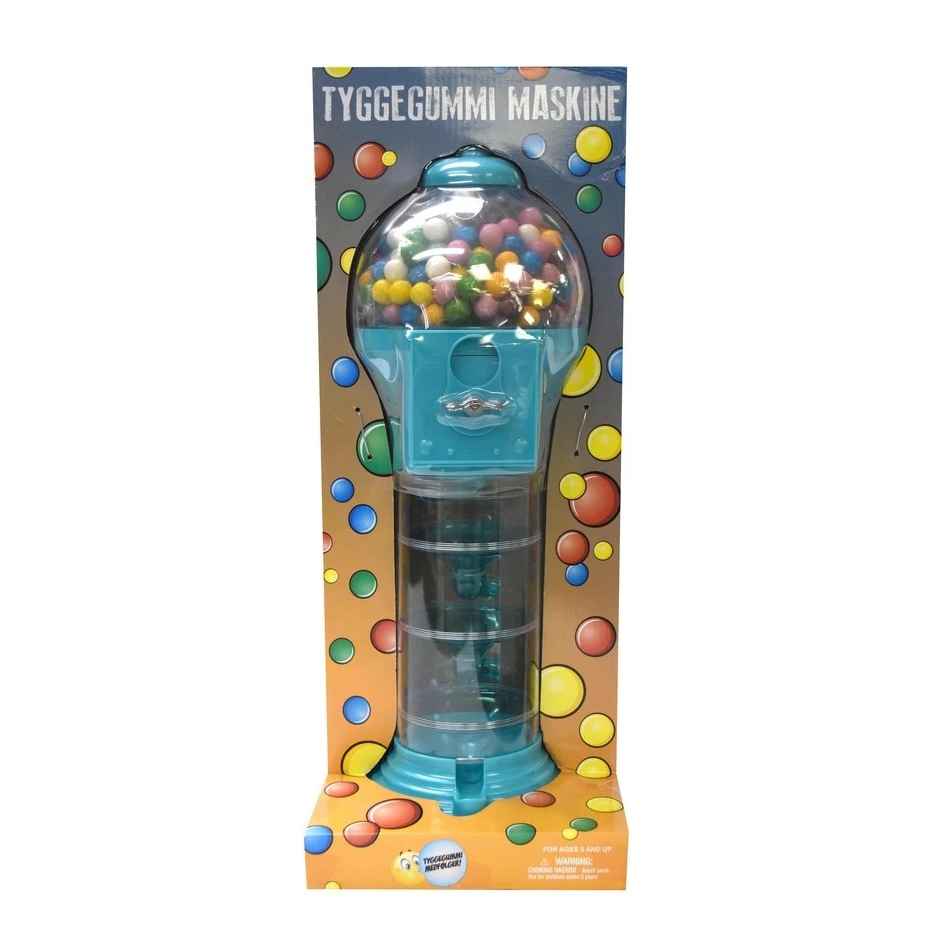 Kæmpe tyggegummimaskine med ca. 115 stk. Turkis