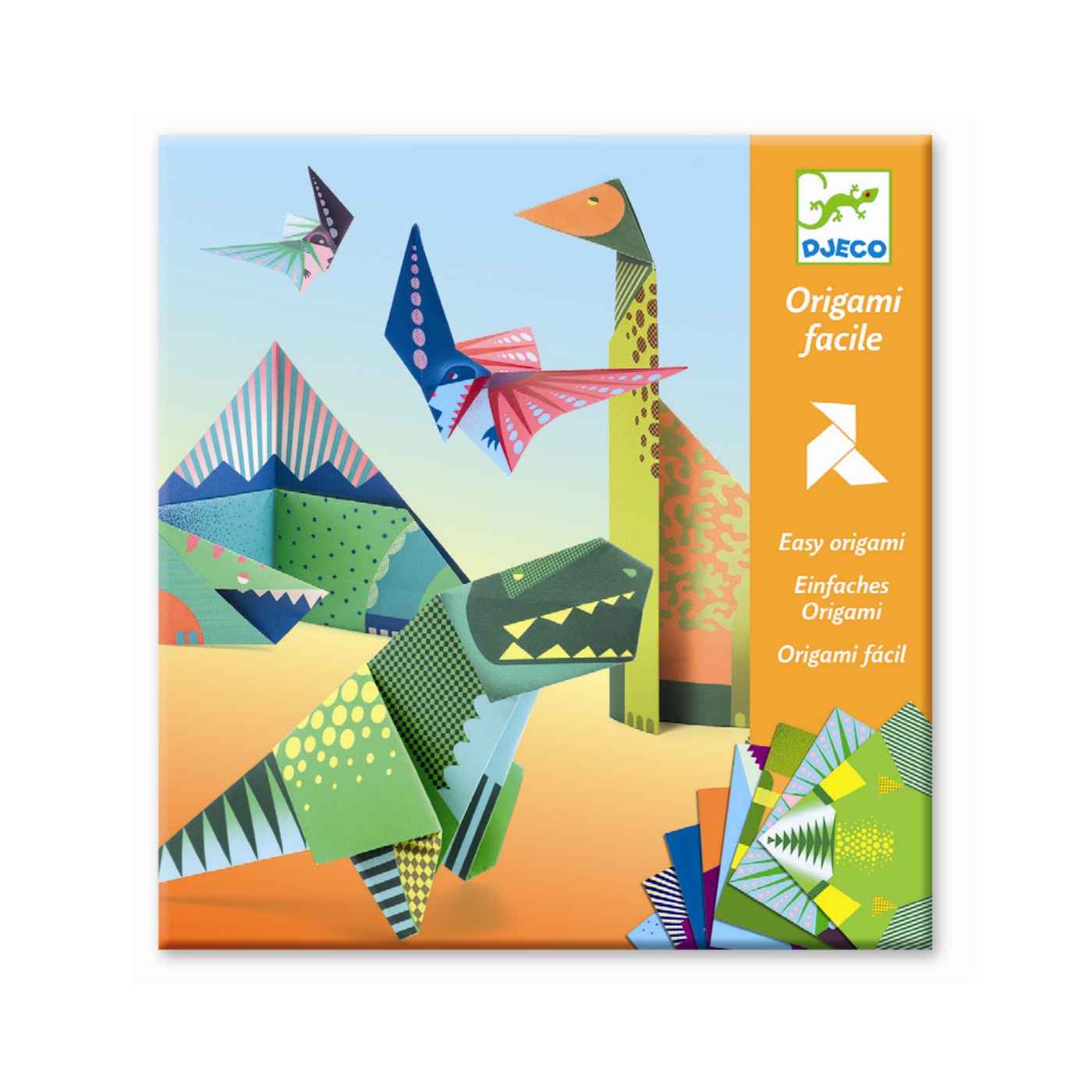 Djeco Kreativt sæt, Origami dinosaur