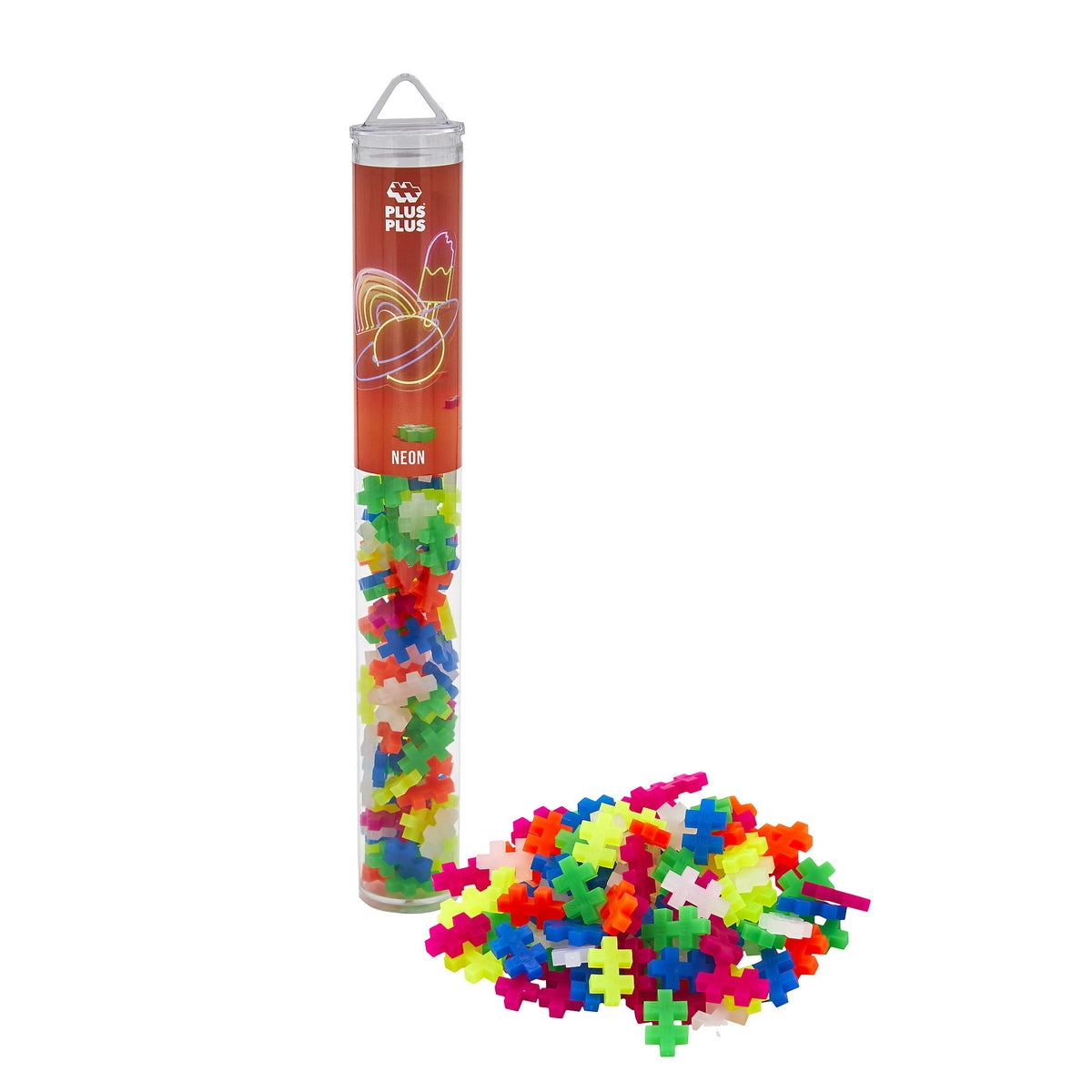 Plus Plus Tube 100 stk. Neon