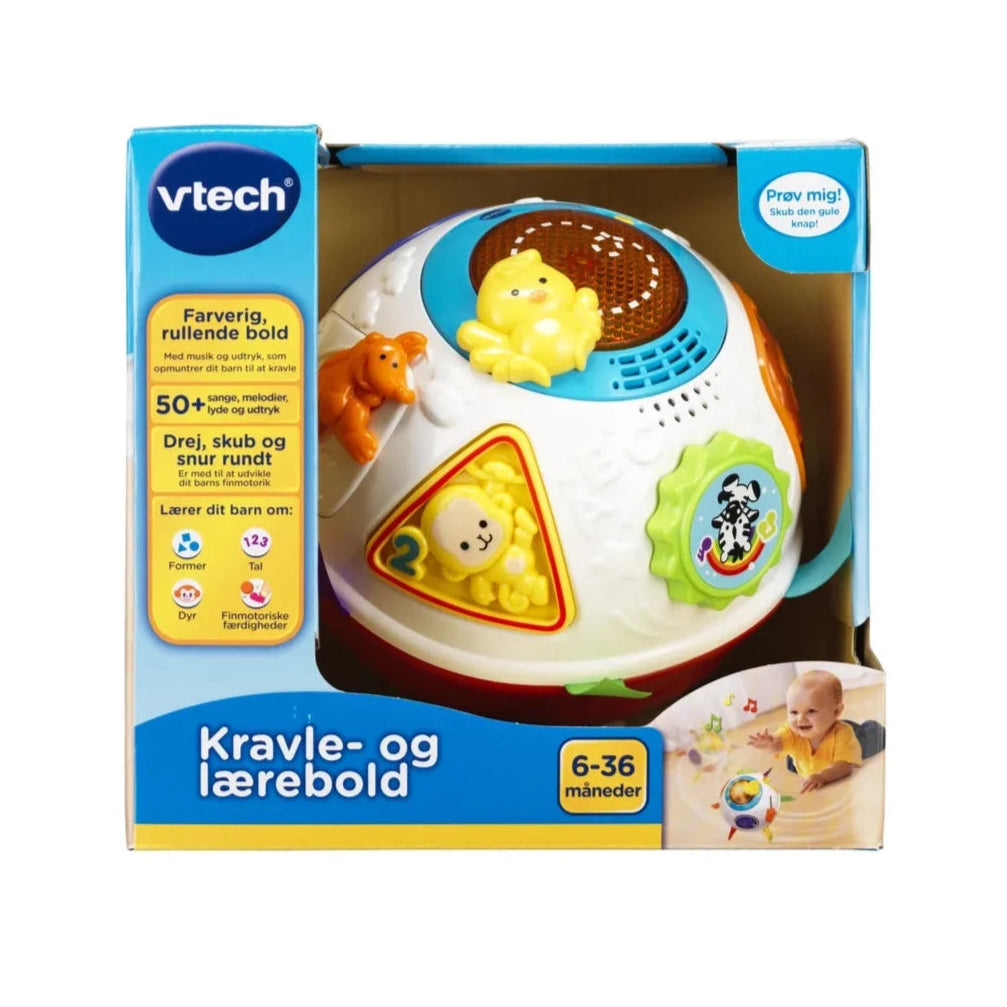 Vtech Baby kravle- og lærebold DK