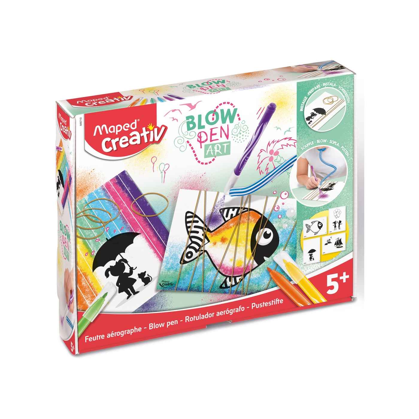 Maped Creativ, Blow Pen String'Art med elastikker