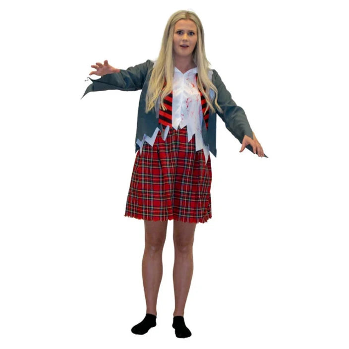 Halloween Kostume str. 13-14 år, Zombie High School Teen