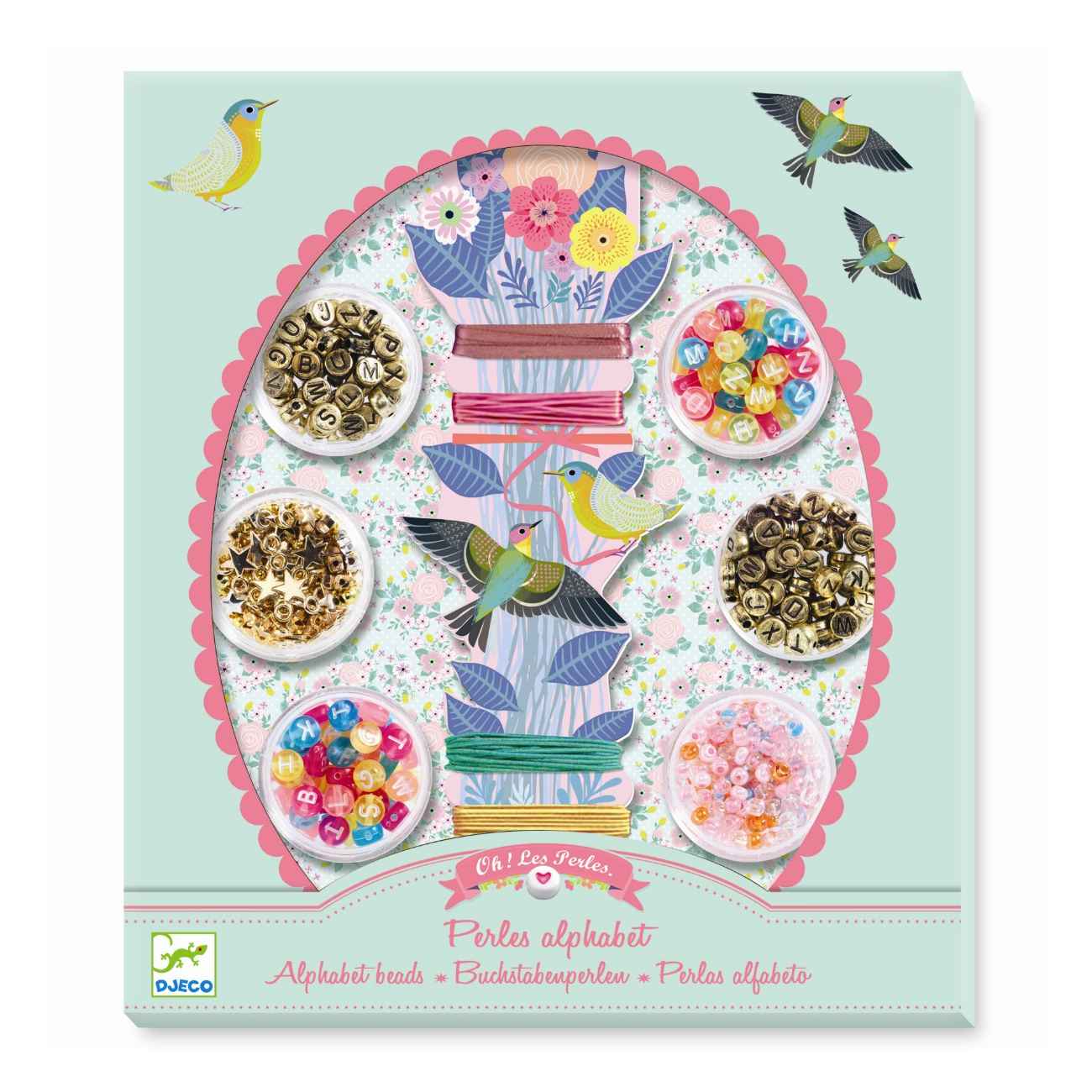 Djeco Kreativ æske med alfabetperler