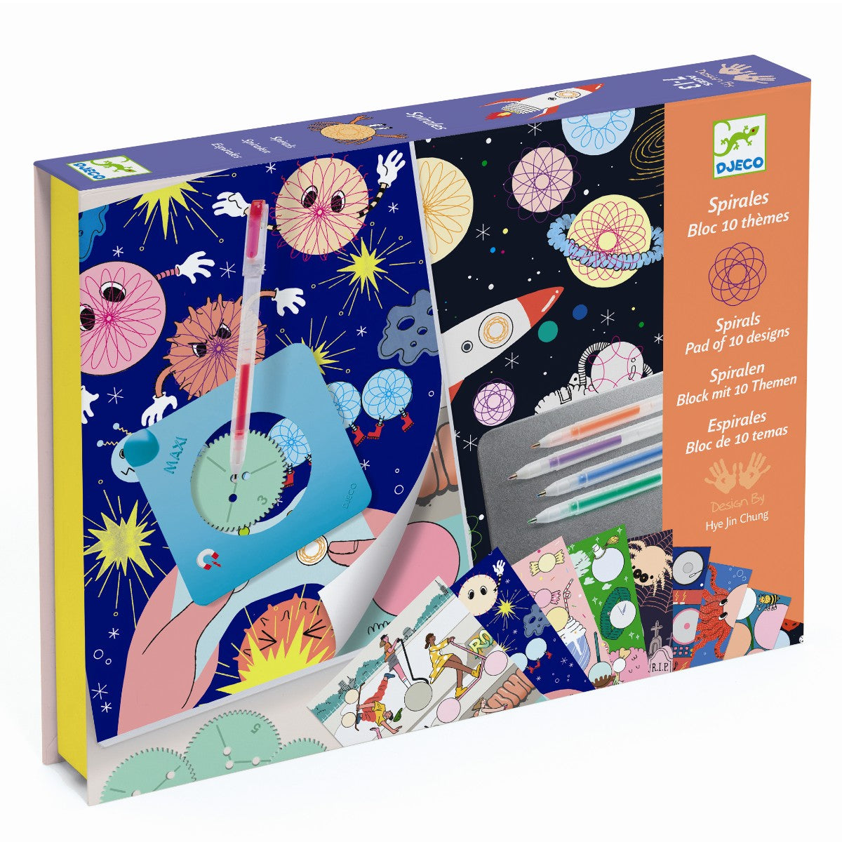 Djeco Kreativ æske, Spiraler 10 temaer
