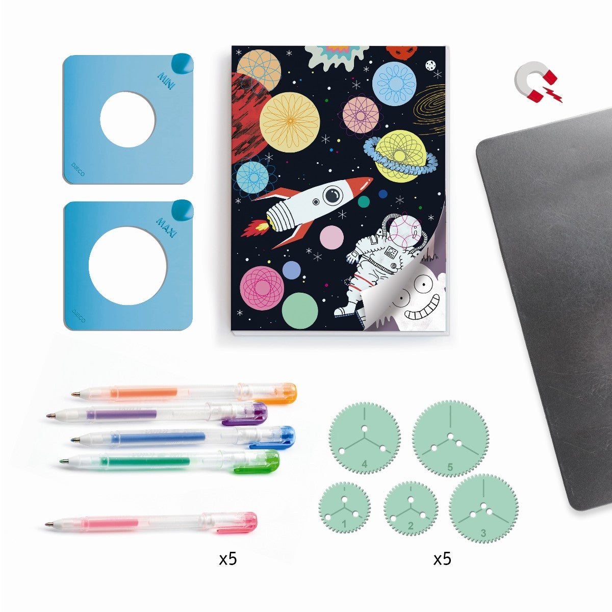 Djeco Kreativ æske, Spiraler 10 temaer