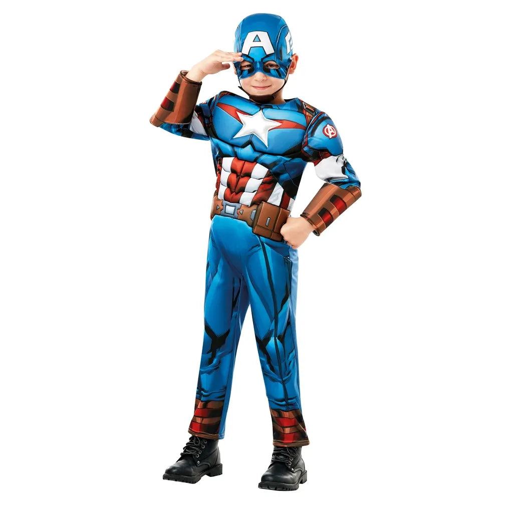 Marvel Kostume, Captain America dragt str. 3-8 år