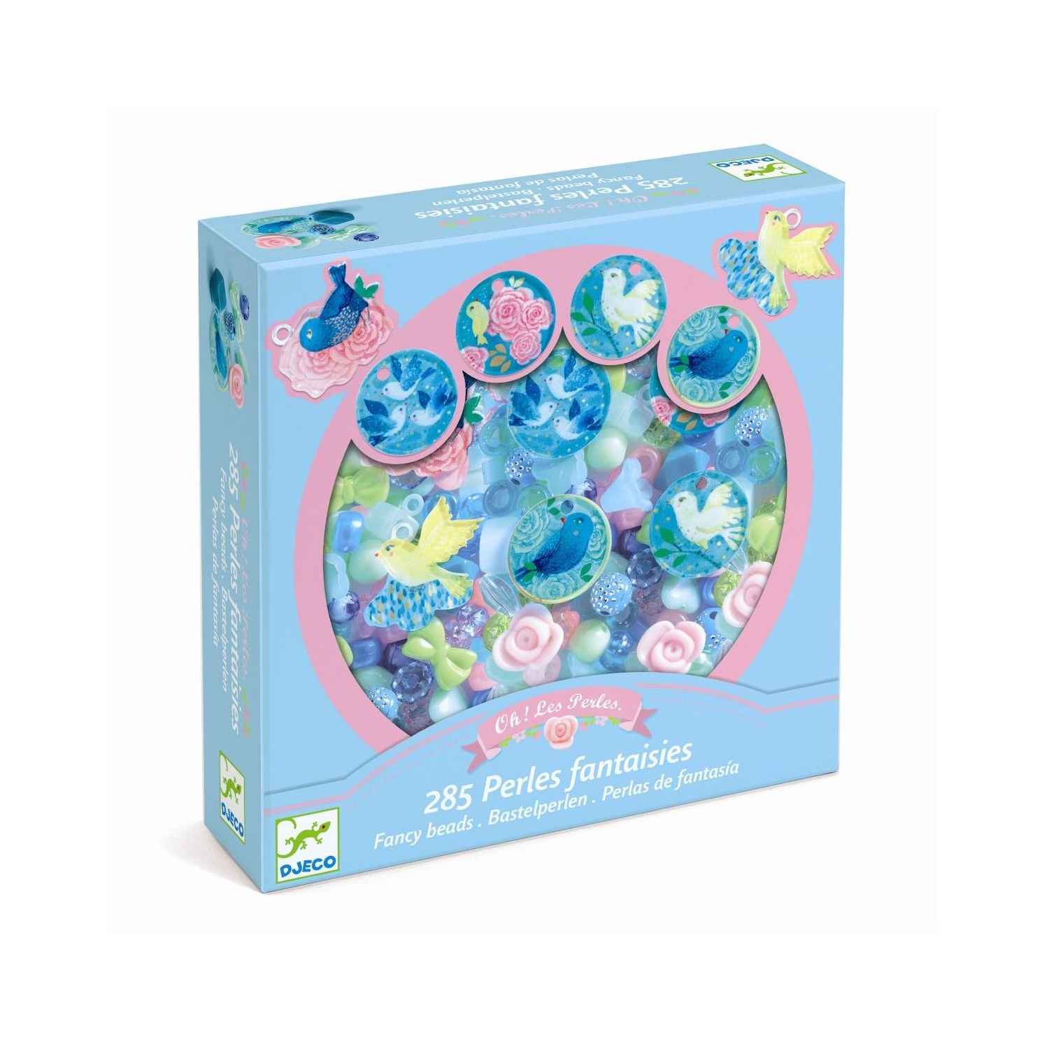 Djeco Kreativ æske med plastperler, Fugle