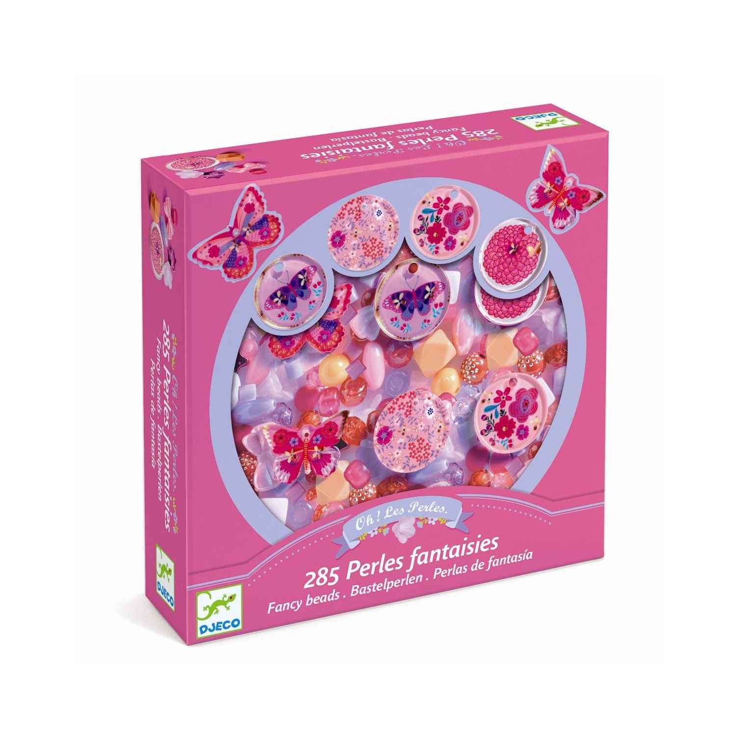 Djeco Kreativ æske med plastperler, Sommerfugle