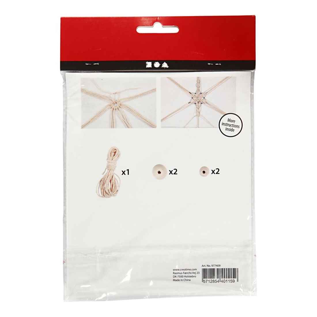 Creativ Company Mini DIY Kit, Macramé iskrystaller