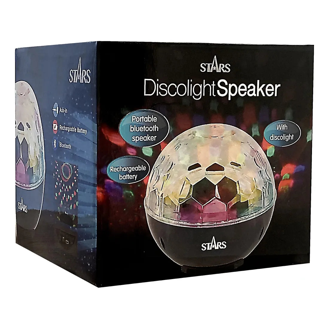 STARS, Disco Ball w/ Bluetooth speaker