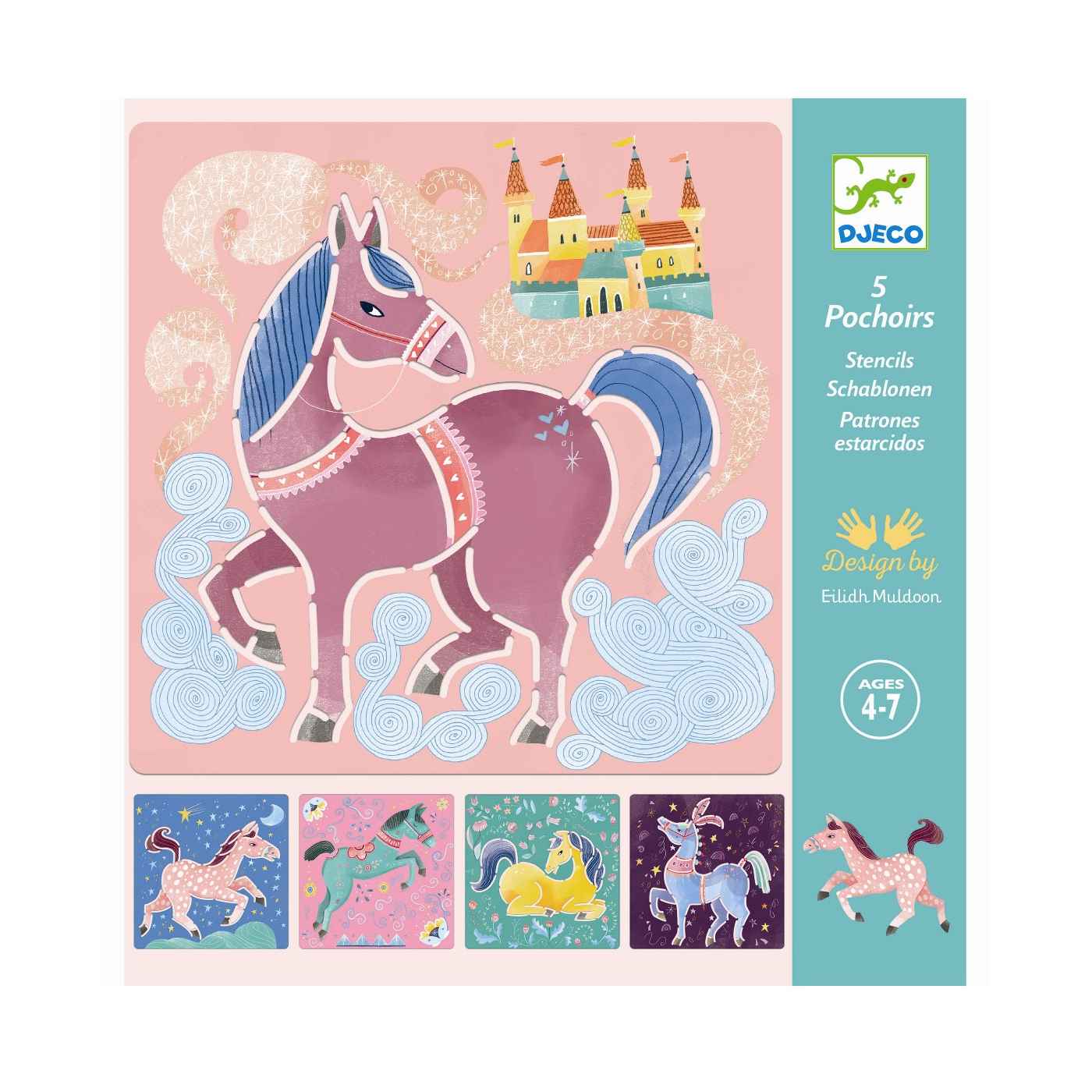 Djeco Scratchkort, Heste