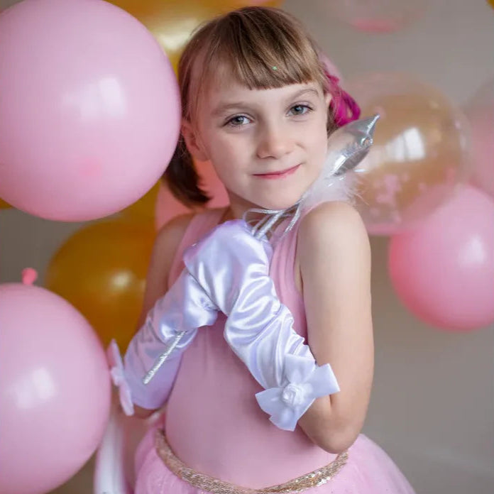 Great Pretenders Satinhandsker, Hvid