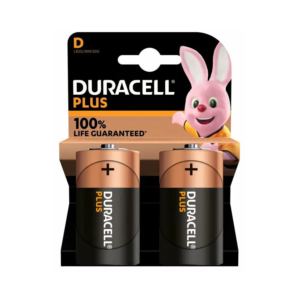 Duracell Batterier Plus Power D2 2 stk.