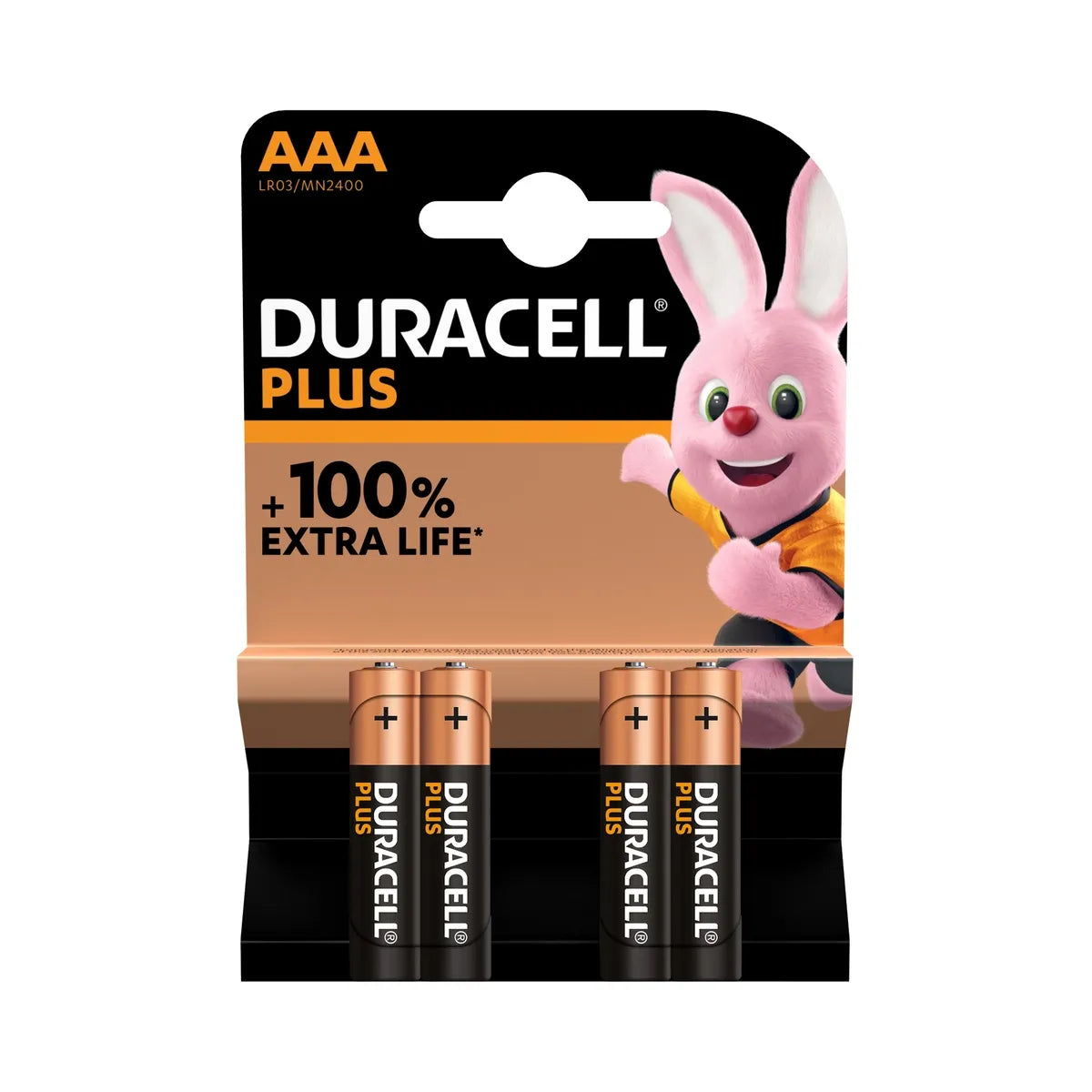 Duracell Plus Power batterier AAA 4 stk.
