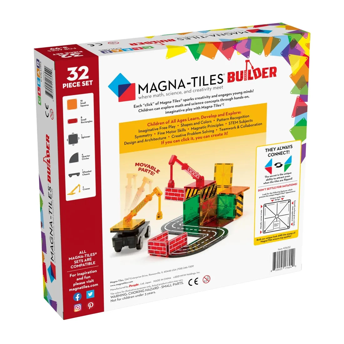 Magna-Tiles Builder 32 dele