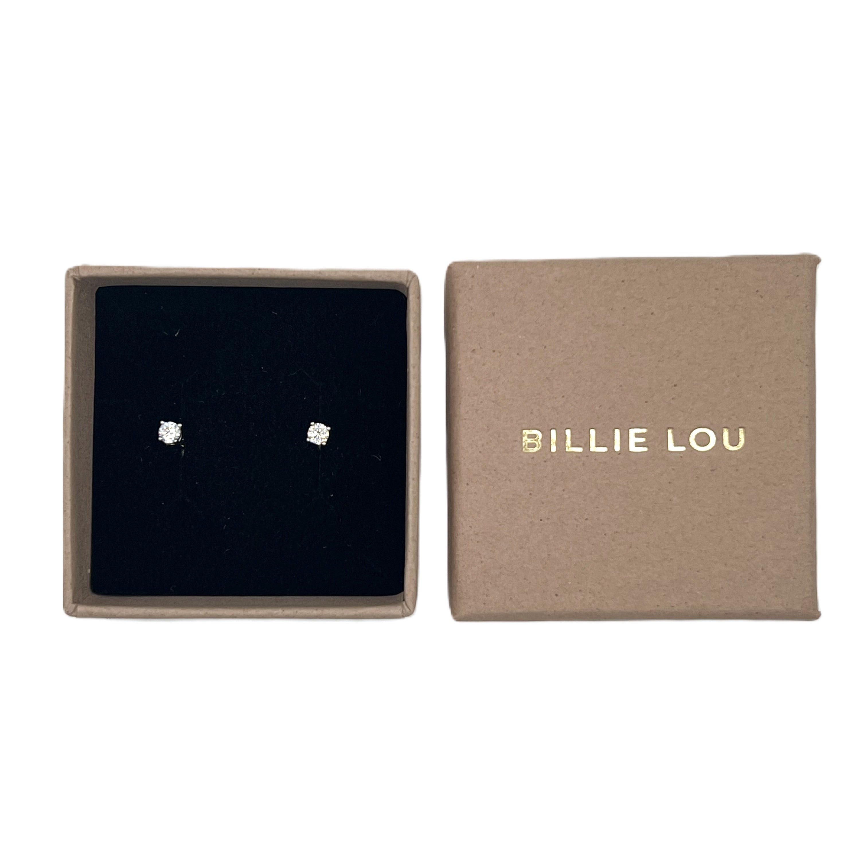 Billie Lou Øreringe 3 mm, Sølvbelagt