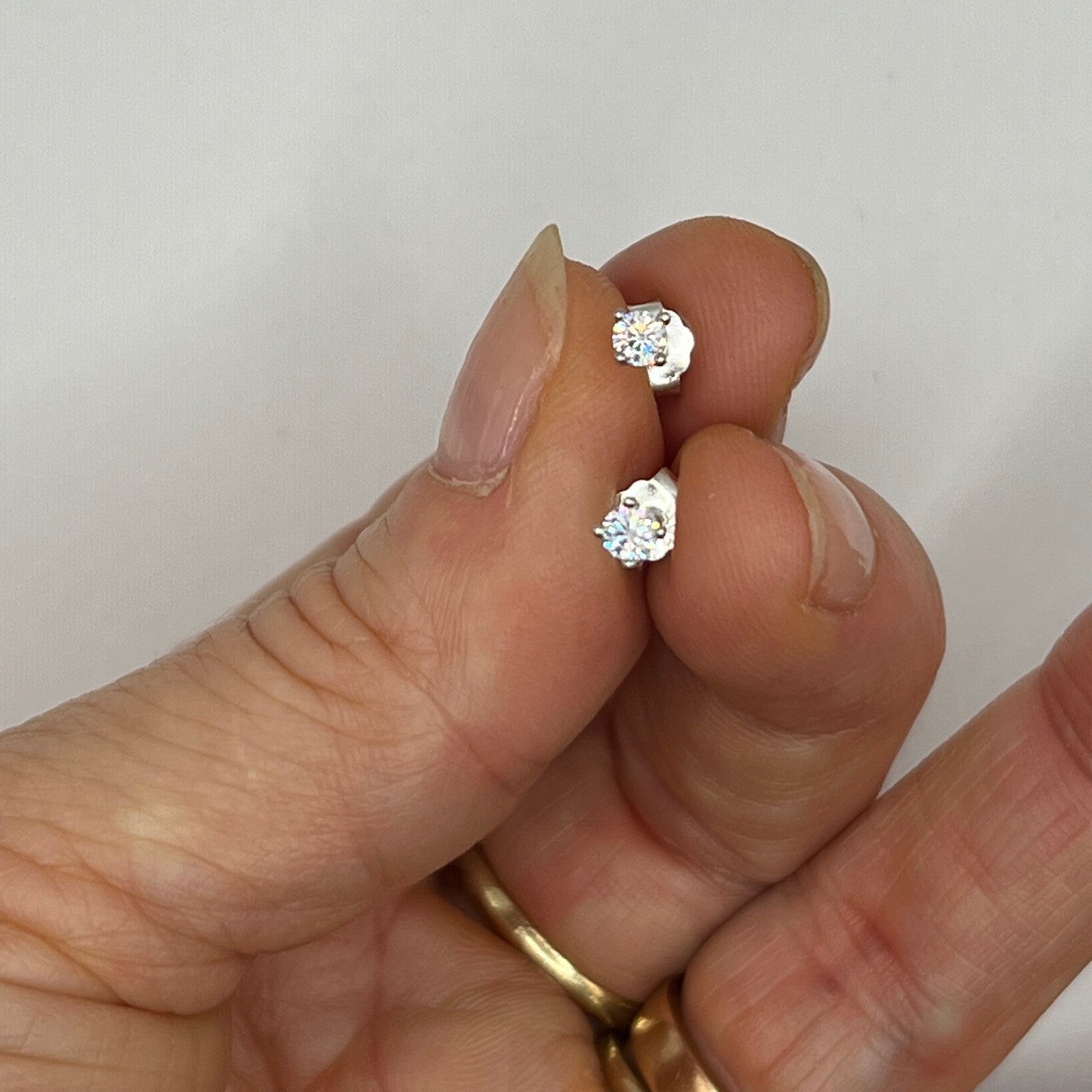 Billie Lou Øreringe 3 mm, Sølvbelagt