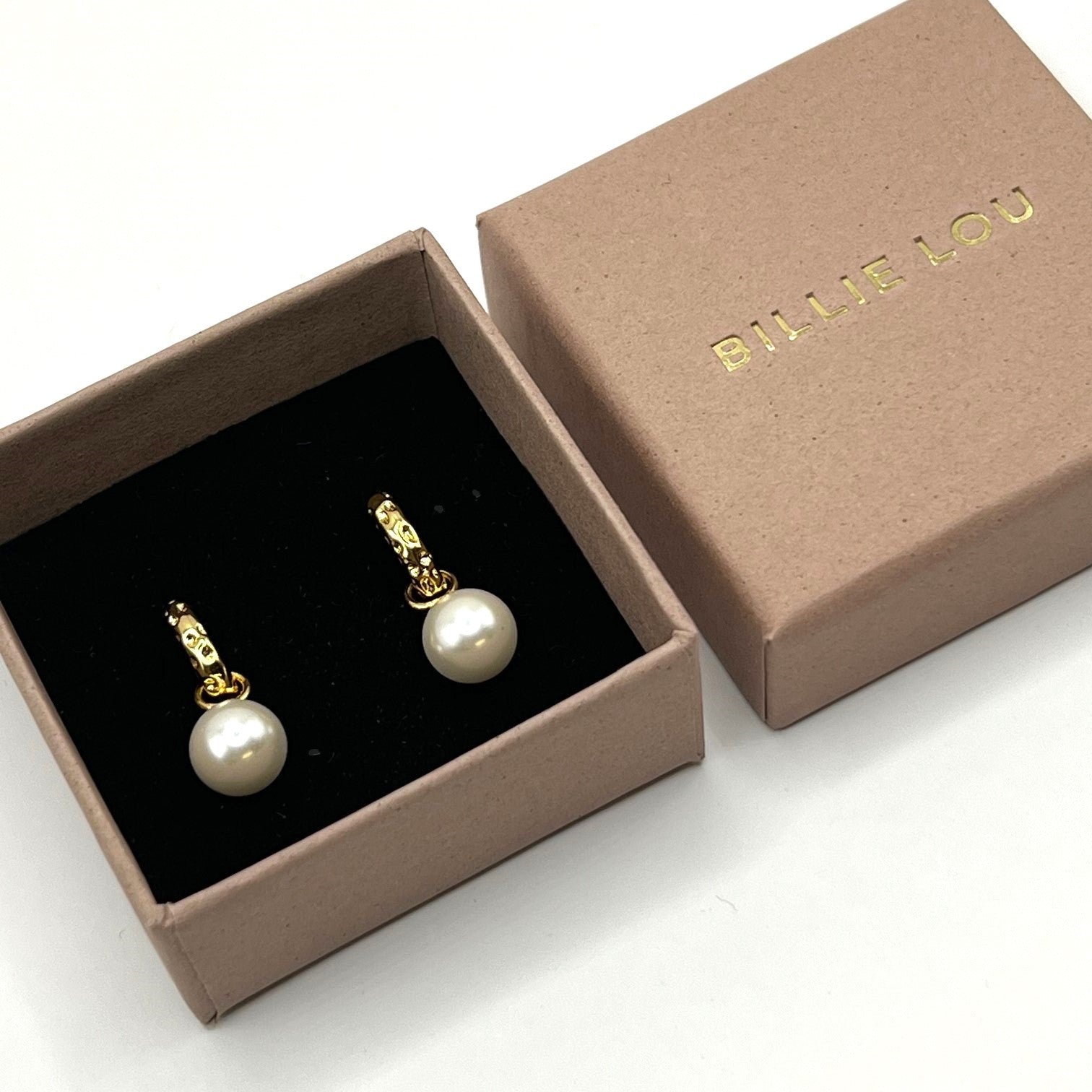 Billie Lou Hoops med perle