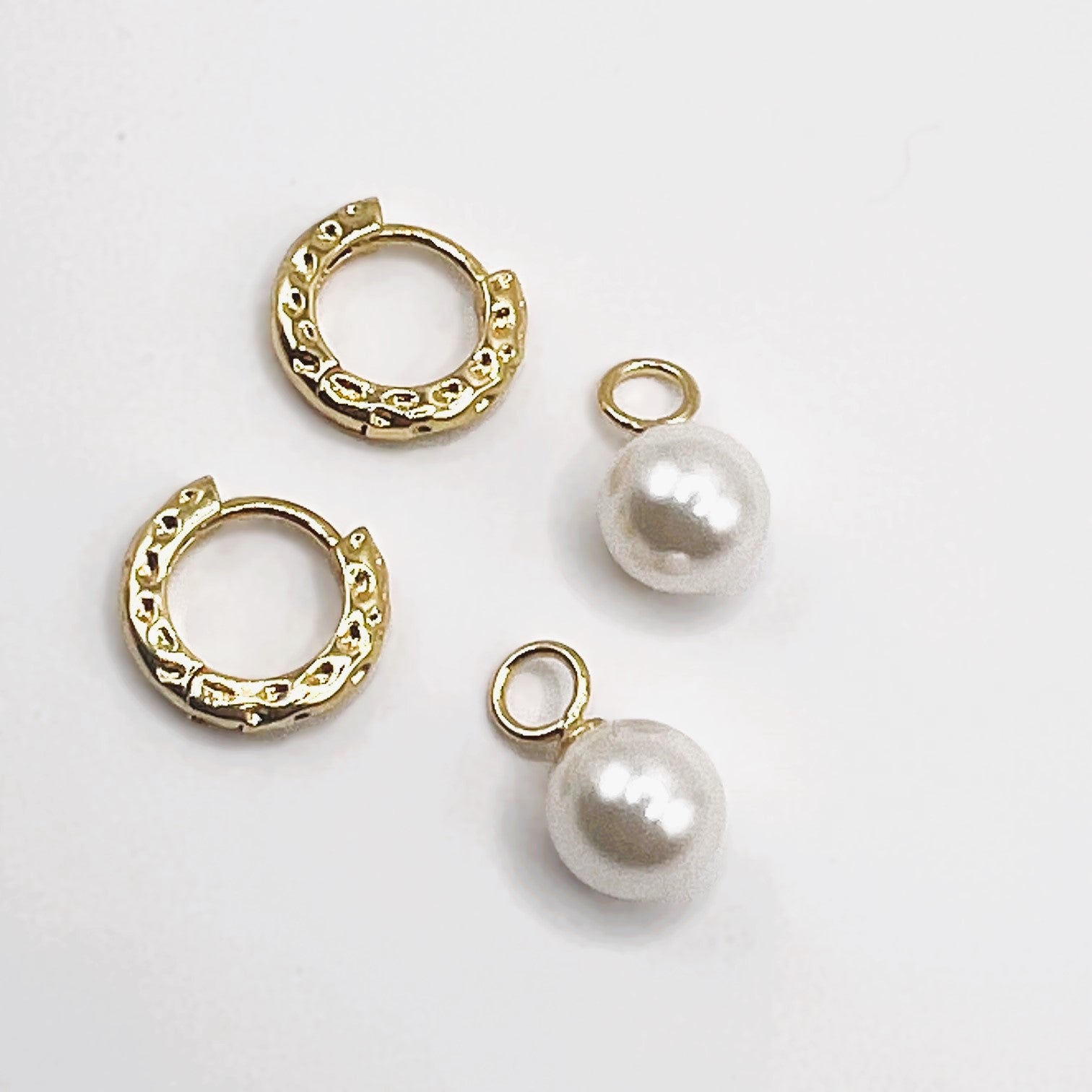 Billie Lou Hoops med perle