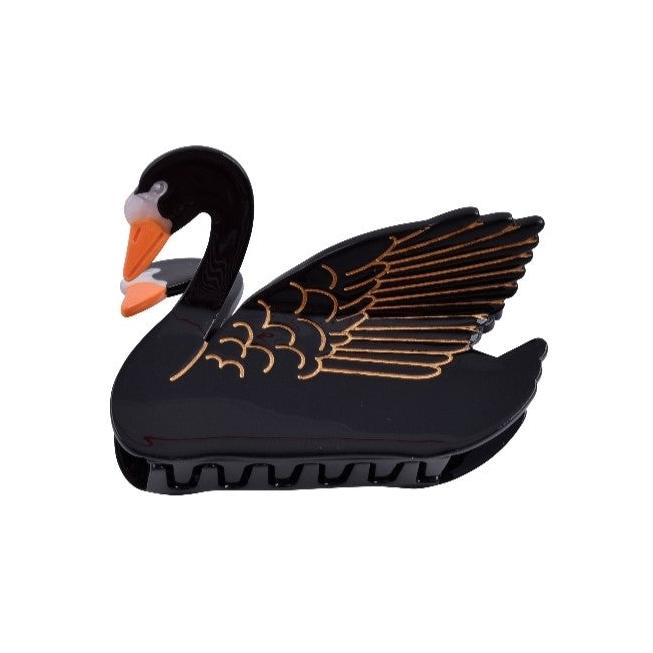 Hårklemme Svane sort