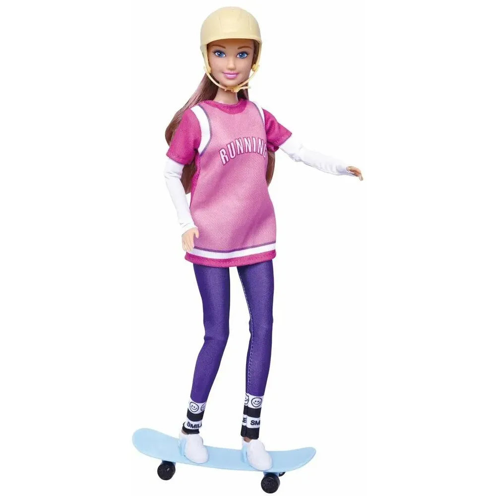 Anlily Dukke med snowboard