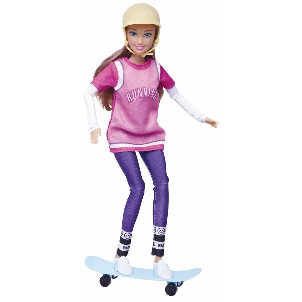 Anlily Dukke med snowboard