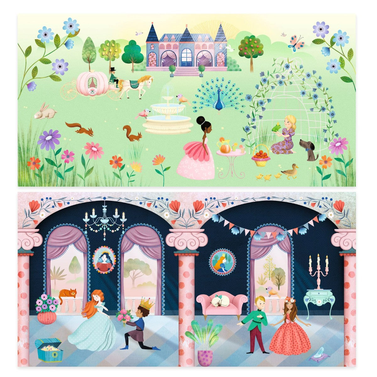 Djeco Genanvendelige stickers, The Castle