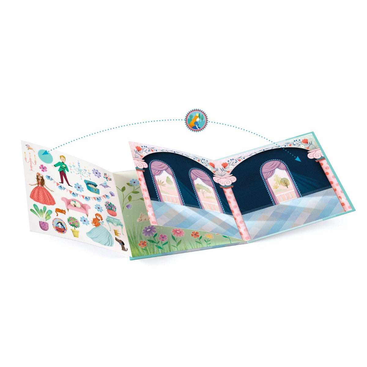 Djeco Genanvendelige stickers, The Castle