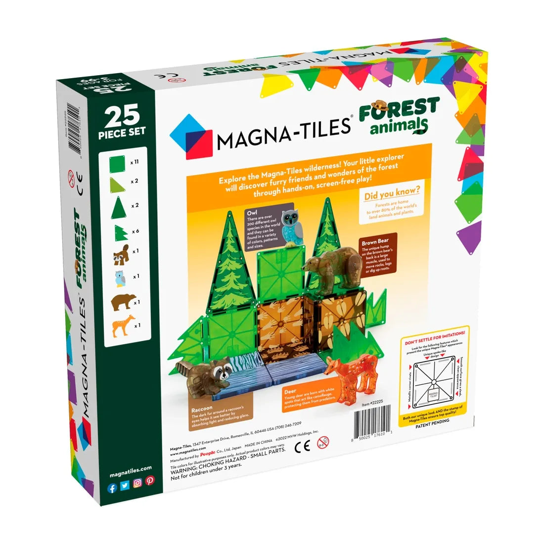 Magna-Tiles Forrest Animals 25 stk.