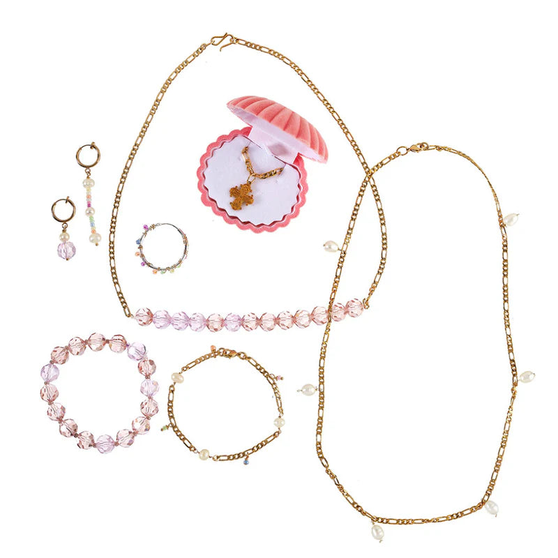 me&my BOX Figarokæde 45 cm, Forgyldt 18K