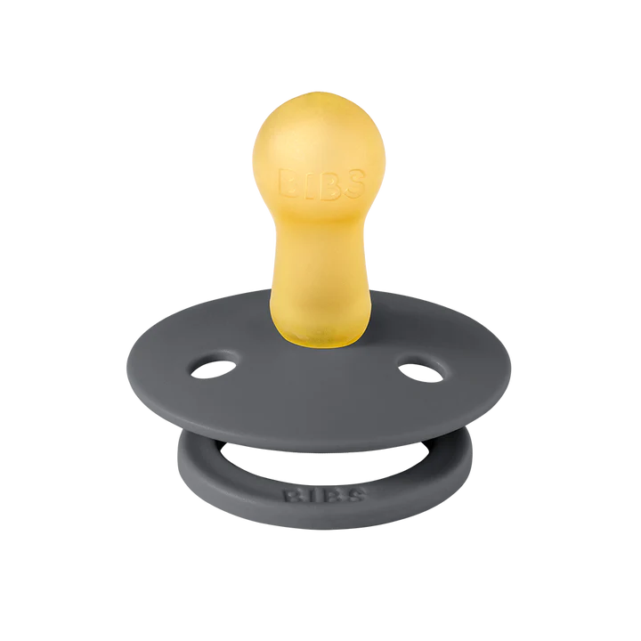 BIBS Colour 2-pak Latexsutter str. 2 (6+ mdr.), Iron/Baby blue