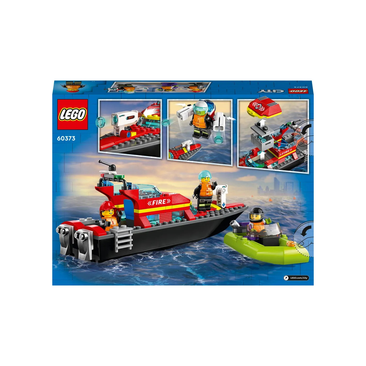 LEGO® City Fire Brandvæsnets redningsbåd 60373