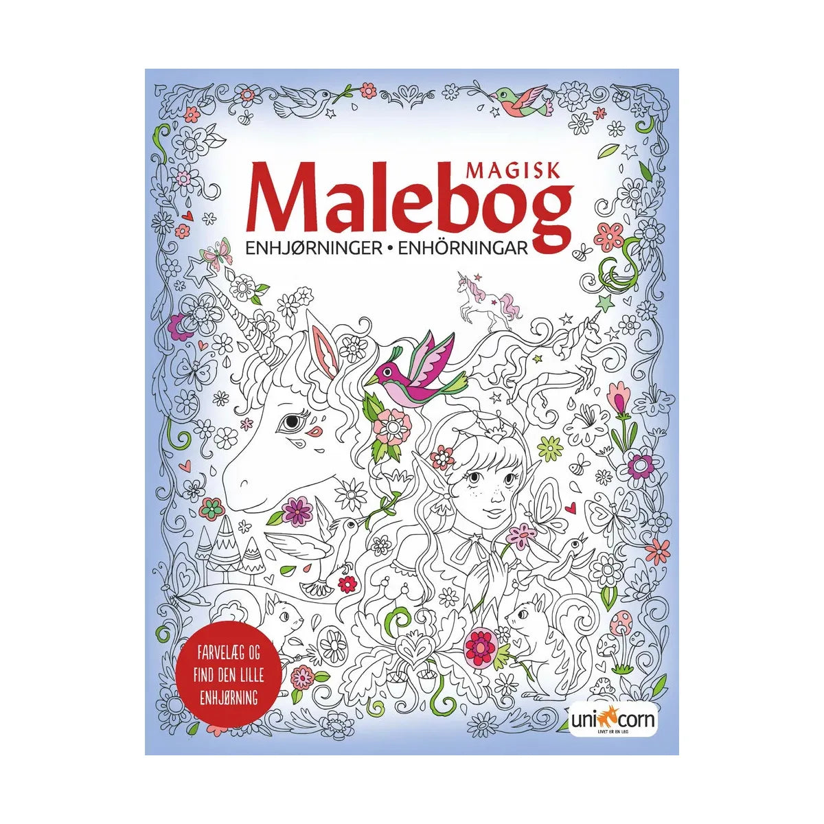 Malebog med enhjørninger