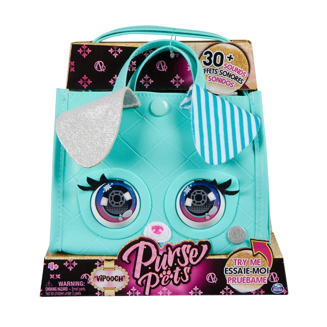 Purse Pets Quiltet skuldertaske, Puppy