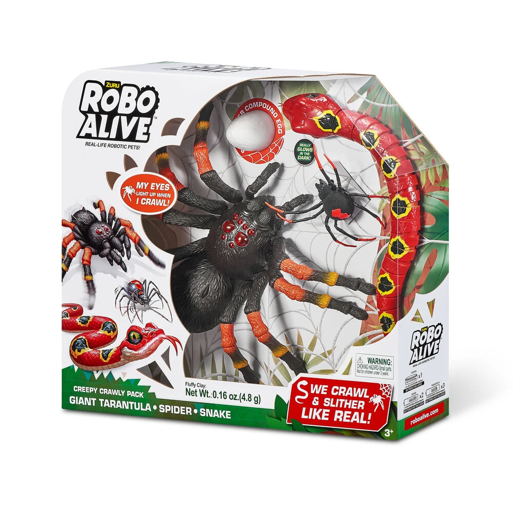 Robo Alive Creepy Crawly Pack Snake/Spider
