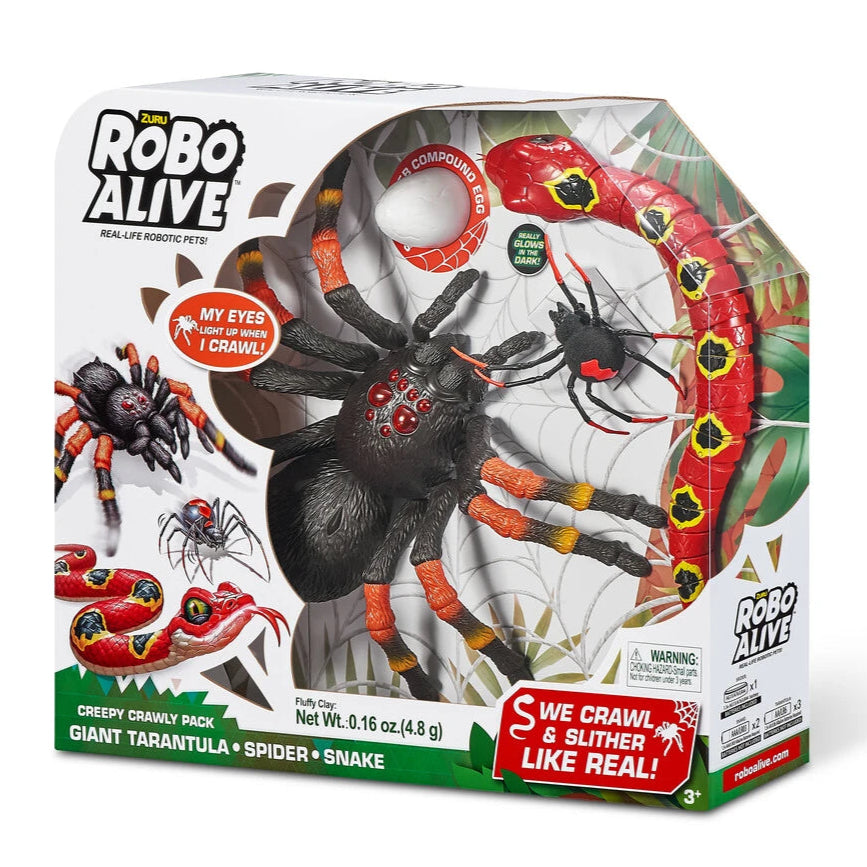 Robo Alive Creepy Crawly Pack Snake/Spider