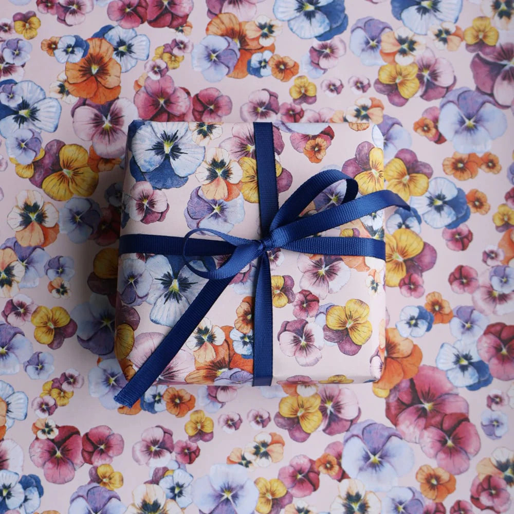 All By Voss Gavepapir 5 m, Pansy