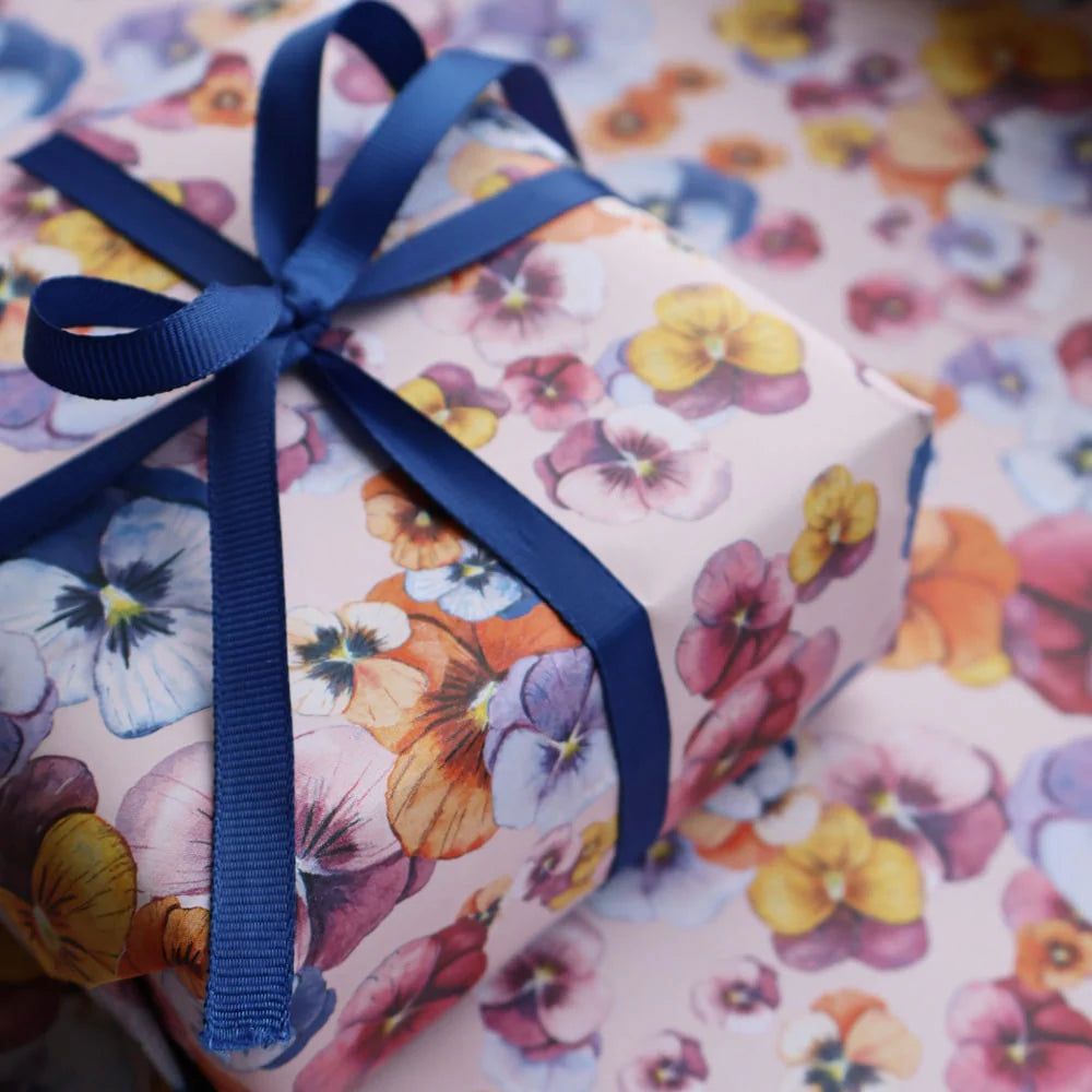 All By Voss Gavepapir 5 m, Pansy